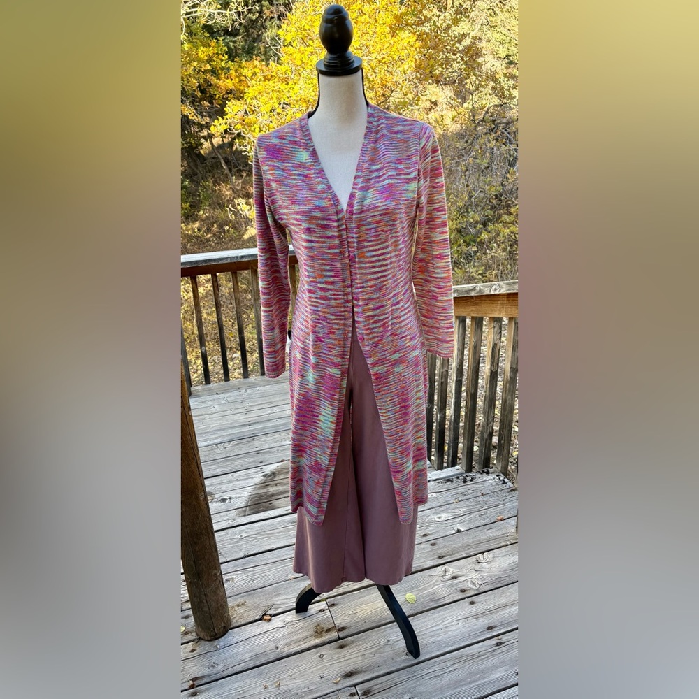 Super cute Multicolor Open Front Cardigan